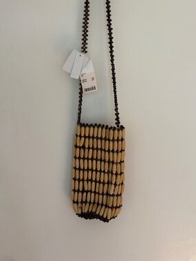 Beaded boho bottle bag